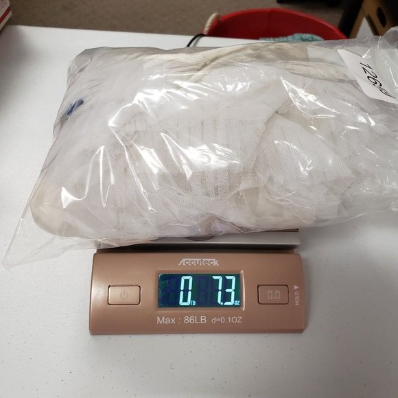 Hill House Womens White Silk Wrap Robe Size XS Beaded Feathers Tulle V-Neck Luxe - Picture 12 of 12